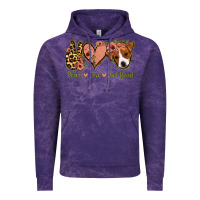 Cloud Purple Peace Love Jack Russel Vintage Hoodie - Jasminsmagicworld