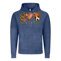 Vintage Denim Peace Love Jack Russel Vintage Hoodie - Jasminsmagicworld