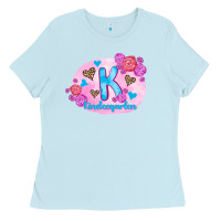 Baby Blue back to school flowers kindergarten 3200x2400 Ladies Tee - AdoDesignShop