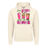 Vintage Artic dear santa just bring coffee Vintage Hoodie - MaliasSmallBusiness