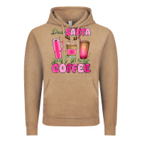 Vintage Coffee dear santa just bring coffee Vintage Hoodie - MaliasSmallBusiness