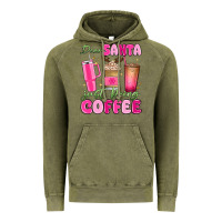 Dear Santa Just Bring Coffee Vintage Hoodie | Teevron