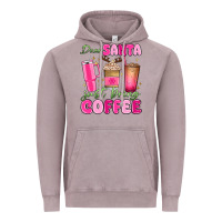 Vintage Zinc dear santa just bring coffee Vintage Hoodie - MaliasSmallBusiness