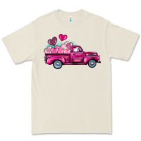 Bone valentine's day pink truck Premium Tee - BarkalooDesign