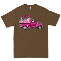 Cacao valentine's day pink truck Premium Tee - BarkalooDesign