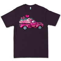 Plum valentine's day pink truck Premium Tee - BarkalooDesign