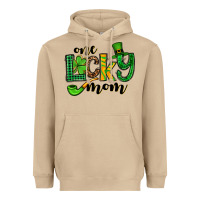 Mushroom One lucky mom St. Patrick's Heavyweight Hoodie - OliviaCreatesArt