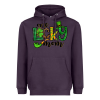 Plum One lucky mom St. Patrick's Heavyweight Hoodie - OliviaCreatesArt