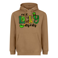 Toasted Coconut One lucky mom St. Patrick's Heavyweight Hoodie - OliviaCreatesArt