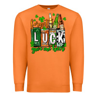 Carrot St. Patrick's Forget luck give me beer Premium Sweatshirt - OliviaCreatesArt