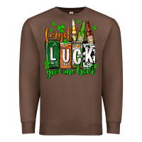 Chestnut St. Patrick's Forget luck give me beer Premium Sweatshirt - OliviaCreatesArt