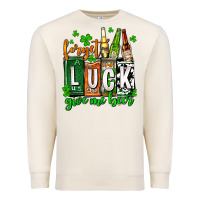 Sandshell St. Patrick's Forget luck give me beer Premium Sweatshirt - OliviaCreatesArt