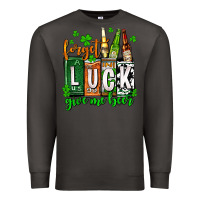Smoke St. Patrick's Forget luck give me beer Premium Sweatshirt - OliviaCreatesArt
