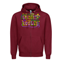 Burgundy laissez les bons temps router Zipper Hoodie - CowGirlArtShop