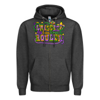 Charcoal Heather laissez les bons temps router Zipper Hoodie - CowGirlArtShop
