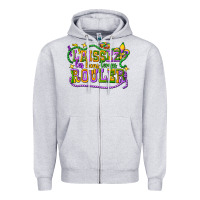 Heather Grey laissez les bons temps router Zipper Hoodie - CowGirlArtShop