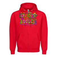 Red laissez les bons temps router Zipper Hoodie - CowGirlArtShop