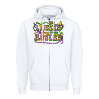 White laissez les bons temps router Zipper Hoodie - CowGirlArtShop