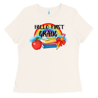 Bone back to school hello first grade 3200x2400 Ladies Tee - AdoDesignShop