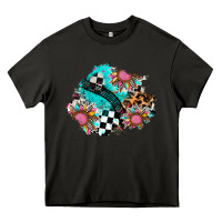 Asphalt race sunflower patches Heavy Core Tee - AdoDesignShop