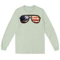 Matcha amerıcan flag glasses Long Sleeve Tee - BarkalooDesign