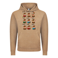Vintage Coffee christmas reindeers Vintage Hoodie - MaliasSmallBusiness
