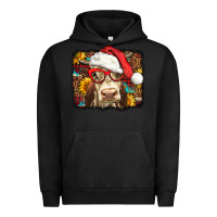 Pigment Black Christmas Cow Urban Hoodie - LillyAllenDesigns