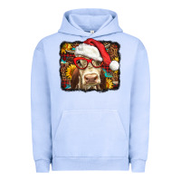 Pigment Grape Ice Christmas Cow Urban Hoodie - LillyAllenDesigns