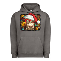 Pigment Tornado Christmas Cow Urban Hoodie - LillyAllenDesigns