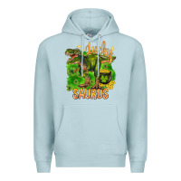 Blue Mist St. Patrick's day lucky Saurus Premium Hoodie - HowdyJamesFarm