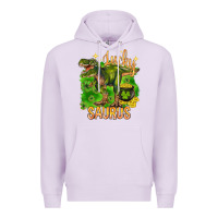 Lilac St. Patrick's day lucky Saurus Premium Hoodie - HowdyJamesFarm