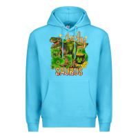Ocean Blue St. Patrick's day lucky Saurus Premium Hoodie - HowdyJamesFarm