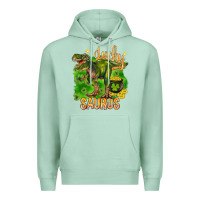 Seafoam St. Patrick's day lucky Saurus Premium Hoodie - HowdyJamesFarm
