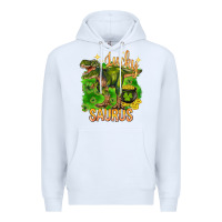 White St. Patrick's day lucky Saurus Premium Hoodie - HowdyJamesFarm