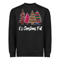 Black Merry Christmas Pine Tree Heavyweight Sweatshirt - Bettercallsaul