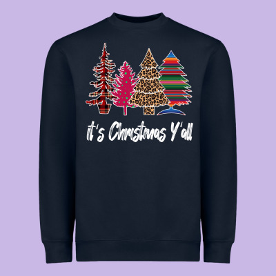 Merry Christmas Pine Tree Heavyweight Sweatshirt Designed By Bettercallsaul
