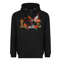 Black western love for cowgirls olivia Heavyweight Hoodie - OliviaCreatesArt