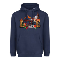 Navy western love for cowgirls olivia Heavyweight Hoodie - OliviaCreatesArt