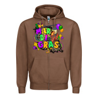 Chestnut louisiana map mardi gras Zipper Hoodie - CowGirlArtShop