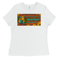 White (preview)custom cowboy boots sunflowers and cactus license plate Ladies Tee - Artiststas