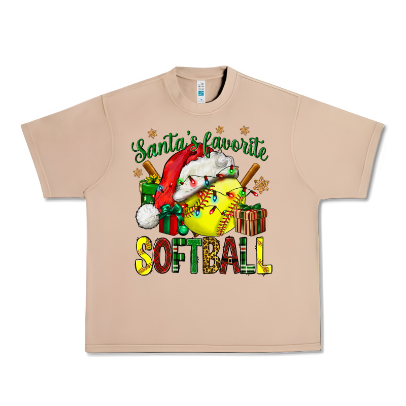 Santa's Favorite Softball Bbs Urban Heavy Tee by BundleAndBundleShop | Teevron