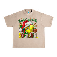 French Oak santa's favorite softball bbs Urban Heavy Tee - BundleAndBundleShop