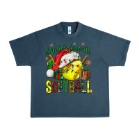 Midnight Navy santa's favorite softball bbs Urban Heavy Tee - BundleAndBundleShop