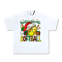 White santa's favorite softball bbs Urban Heavy Tee - BundleAndBundleShop