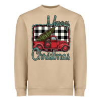 Merry Christmas Truck Heavyweight Sweatshirt | Teevron