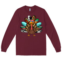 Burgundy thanksgiving turkey Long Sleeve Tee - RanaPortraitStore