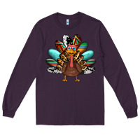 Plum thanksgiving turkey Long Sleeve Tee - RanaPortraitStore