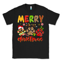 Black merry christmas paws Classic Tee - MaliasSmallBusiness