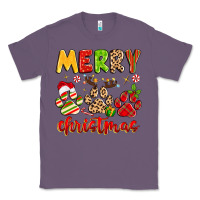 Lavender merry christmas paws Classic Tee - MaliasSmallBusiness