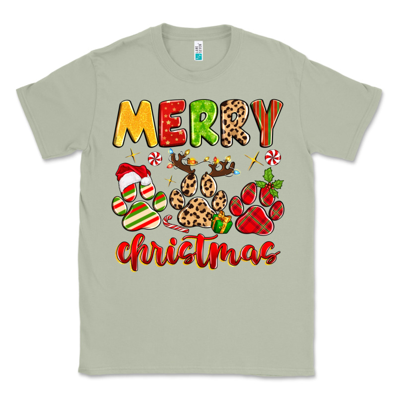Merry Christmas Paws Classic Tee by MaliasSmallBusiness | Teevron